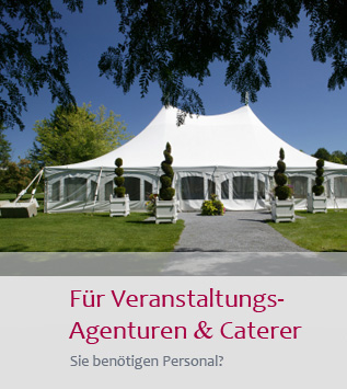 Für Veranstaltungsagenturen und Caterer